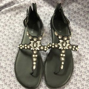 Jeweled sandals